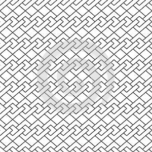 Seamless pattern geometric.Black and white background