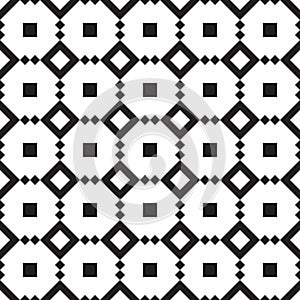 Seamless pattern geometric.Black and white background