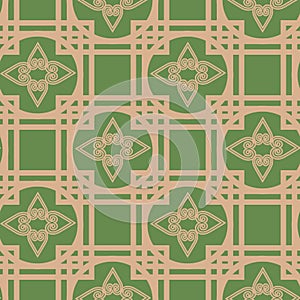 Seamless pattern with geometric forn. Art deco