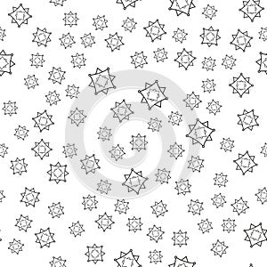 Seamless pattern with geometric shapes