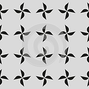 Seamless pattern with geometric shapes and symbols