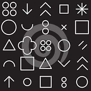 Seamless pattern geometric shapes