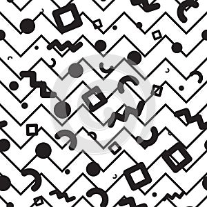 Seamless pattern geometric shapes