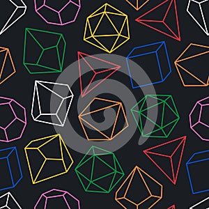 Seamless pattern with geometrical shapes vector illustration