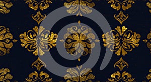 Gold Foil Pattern Wallpaper Background