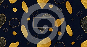 Gold Foil Pattern Wallpaper Background