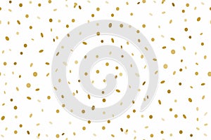 Seamless pattern of Golden confetti