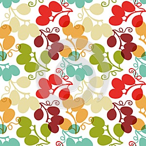 Seamless Pattern with Grape