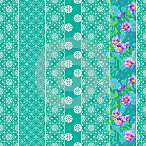 Seamless pattern graphic ornament. Floral stylish background. Re