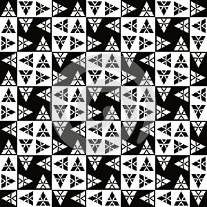 Graphic triangles seamless vector pattern design