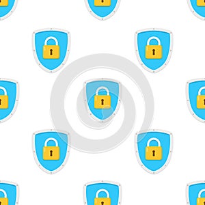 Internet Security Concept Seamless Pattern