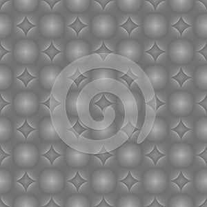 Seamless pattern of gray Circle Layered on white background