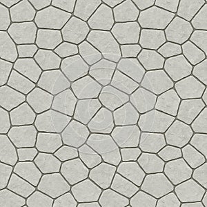SEAMLESS PATTERN OF GREY STONE PAVING made with stone blocks of irregular shape, called opus incertum