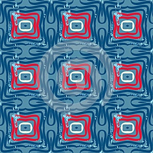 Seamless pattern with grunge