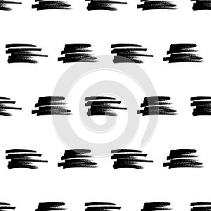 Seamless pattern with hand drawn scribble smears