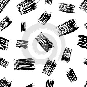 Seamless pattern with hand drawn scribble smears
