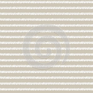 Seamless pattern with hand drawn scribble, wavy lines on light brown background