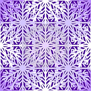 Seamless pattern with hand drawn snowflake