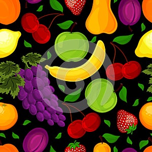 Seamless pattern for a healthy lifestyle