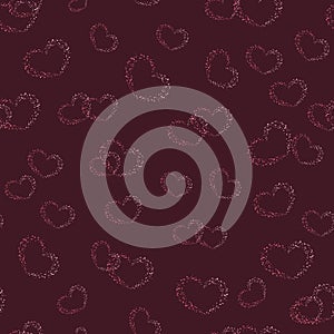 Seamless pattern heart