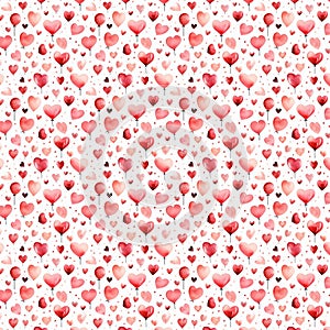 seamless pattern with hearts