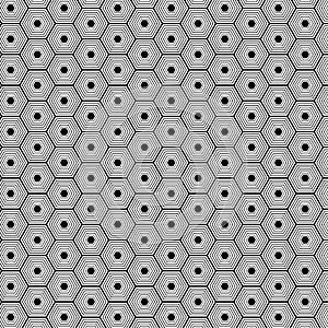 Seamless pattern with hexagonal texture