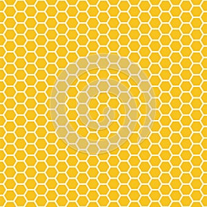 Seamless pattern. Honeycomb. Grid texture. Vector illustration. Scrapbook, gift wrapping paper, textiles. Abstract yellow simple