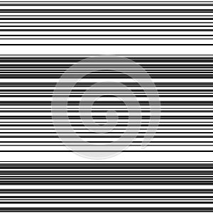 Seamless pattern with horizontal black segments