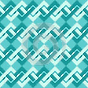 Seamless pattern of interlacing lines in retro style. photo