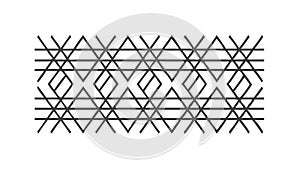 Seamless Pattern of Interlocking Triangles, Geometric and Modern, vector design Generative AI