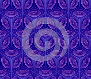 Seamless pattern from isometric cubes. Abstract geometric