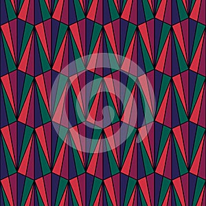 Seamless pattern. Kites ornament. Triangles backdrop. Ethnic motif. Triangle shapes wallpaper. Geometric background. Digital paper