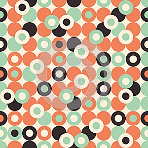 Seamless pattern with large circles.