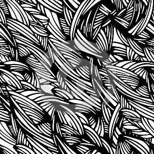 Seamless pattern with leaf. handmade. You can change the background. It can be used for printing on fabric, paper, books, cover