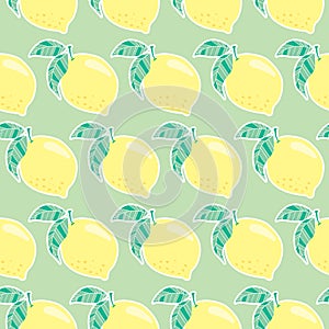  seamless pattern with lemons