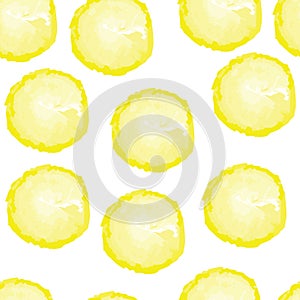 Seamless pattern with lemons