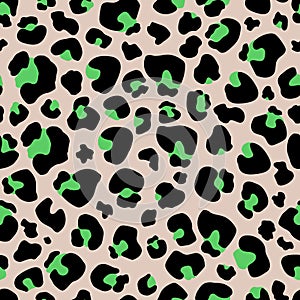 Seamless pattern Leopard print . Leopard background vector illustration