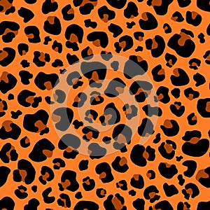 Seamless pattern Leopard print . Leopard background vector illustration