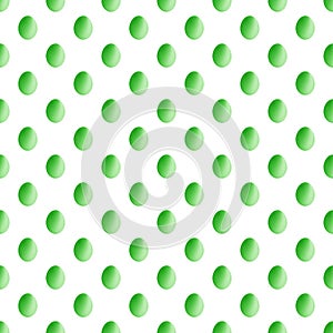 Seamless Pattern of Light green Egg on Transparent Background