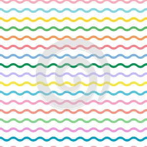 Seamless pattern line wave vector illustration