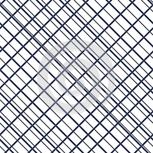 Linear abstract, diagonal lines, seamless pattern isolated on white background.
