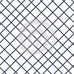 Linear abstract, diagonal lines, seamless pattern isolated on white background.