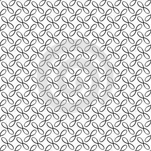 Seamless pattern of lines. Mathematical infinity.