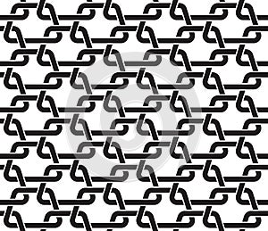 Seamless pattern of links in form of trapezes