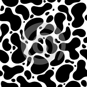 Seamless pattern of liquid shapes.