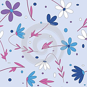 Seamless pattern with lowers.