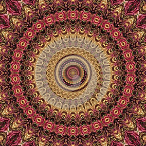 Seamless pattern of mandala