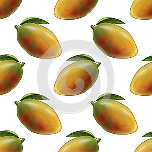 seamless pattern with mango