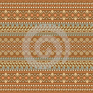 Seamless pattern with Maya style elements