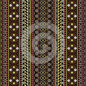Seamless pattern with Maya style elements